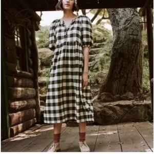 Plaid gingham Midi Dress 2